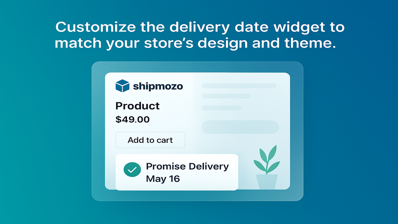 Customize the Devlivery Date Widget