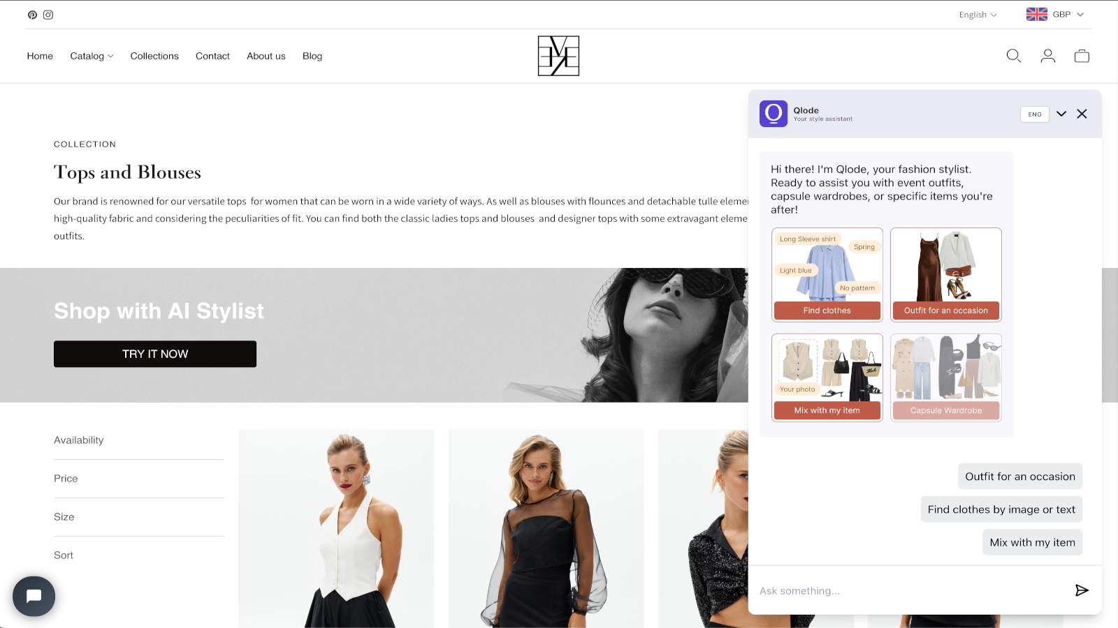 Qlode fashion ai plugin in action