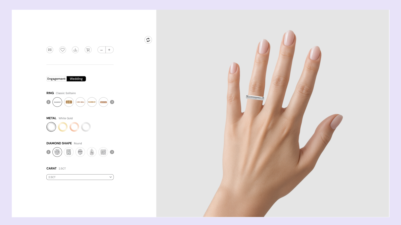 Immersive Jewelry Shopping Experiences with Virtual Ring Models