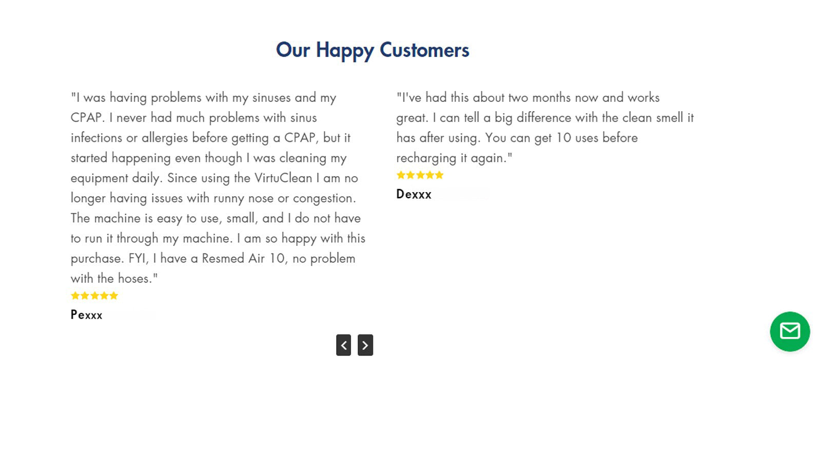 Testimonial front-end 2