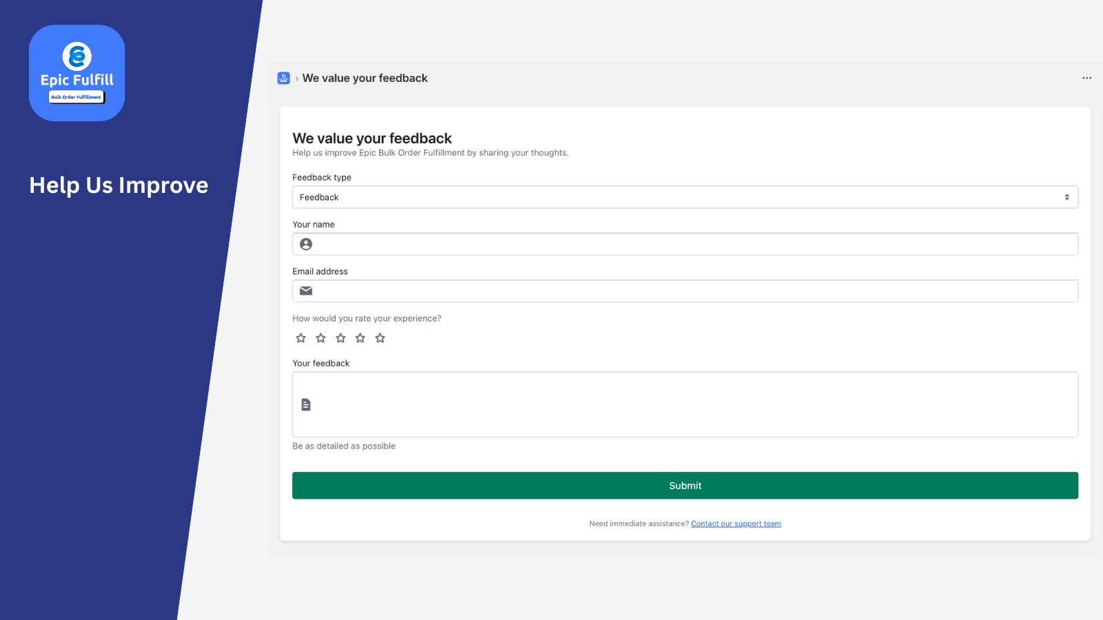 Give your value feedback