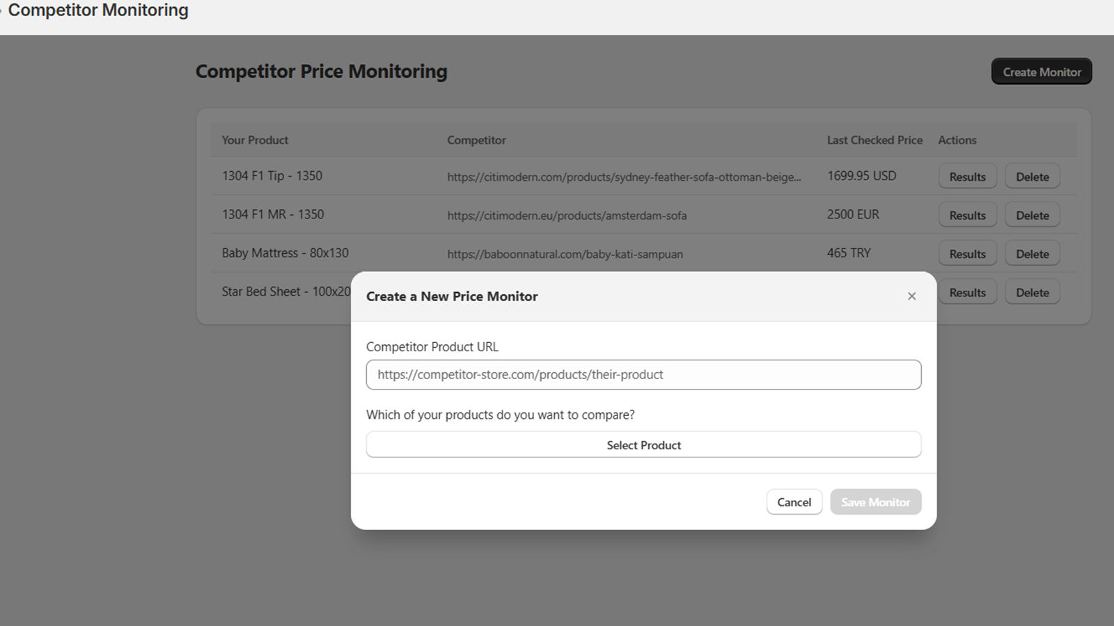 Competitor Price Follow