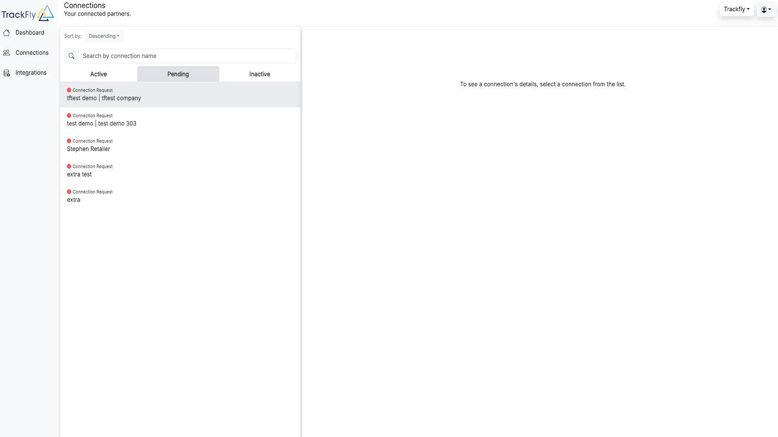 TrackFly Connections