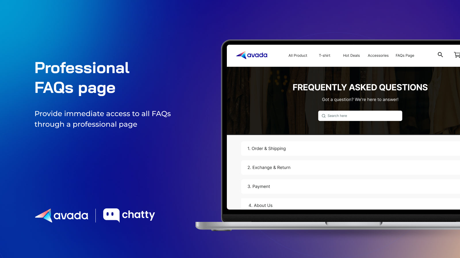 Professional FAQs page