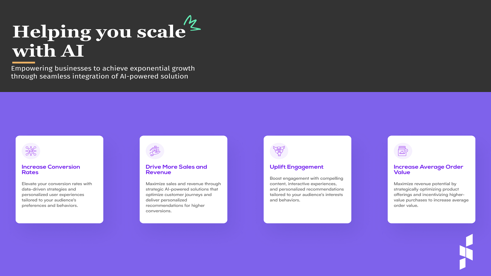 Helping you Scale with AI