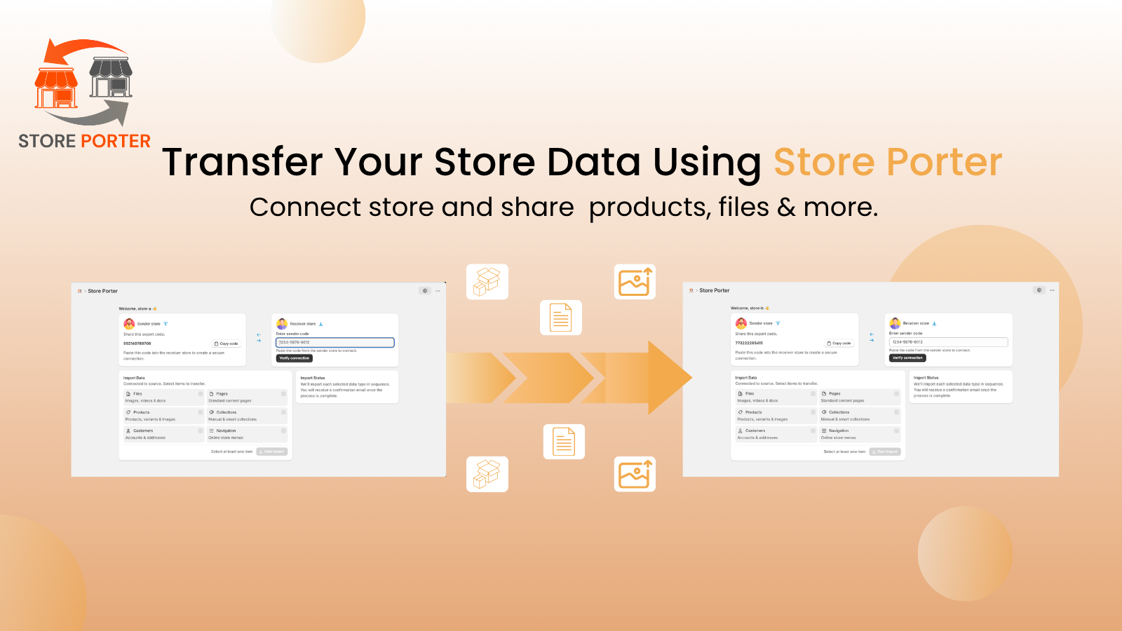 Transfer your store data using store porter!
