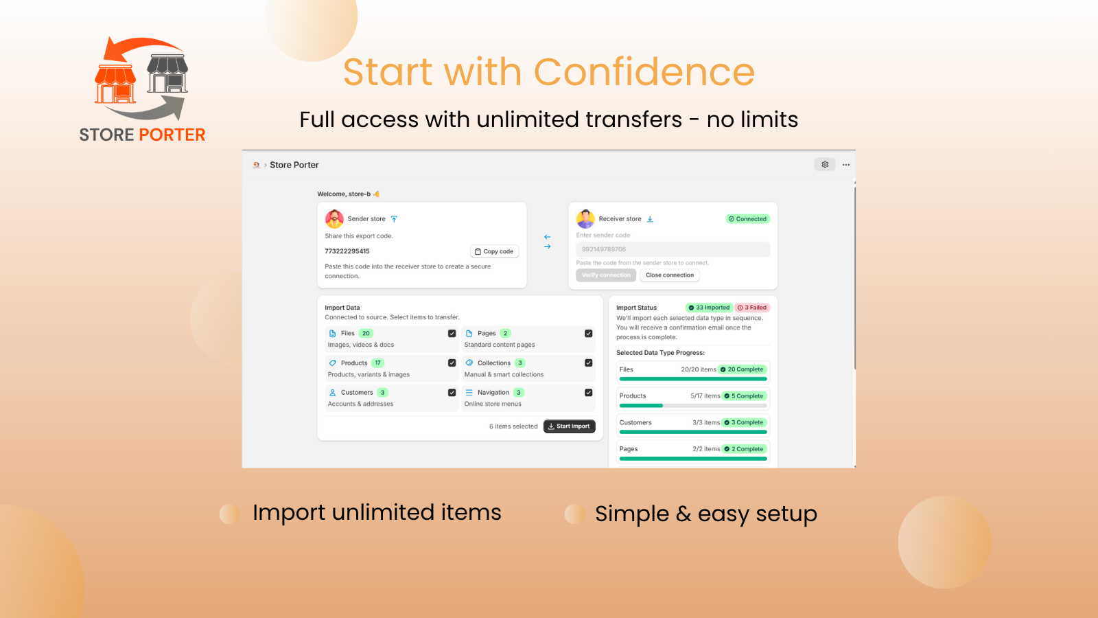 Start with confidence..