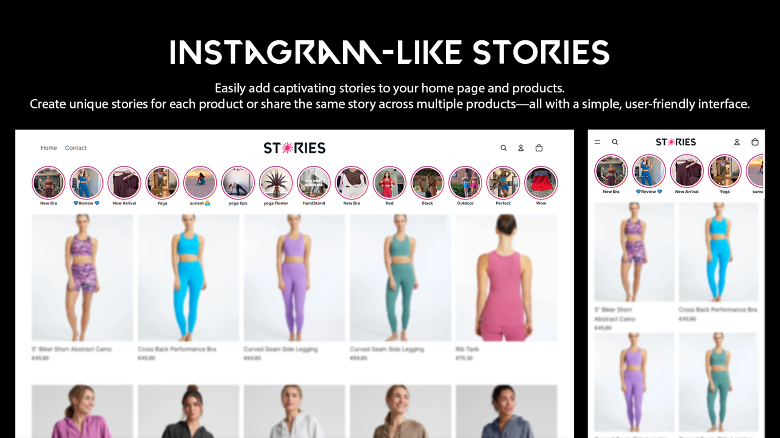 shopable video stories