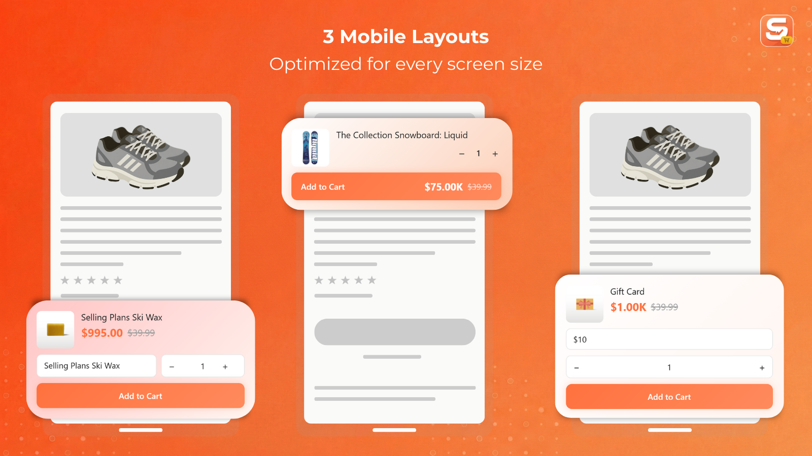 3 Mobile Layouts