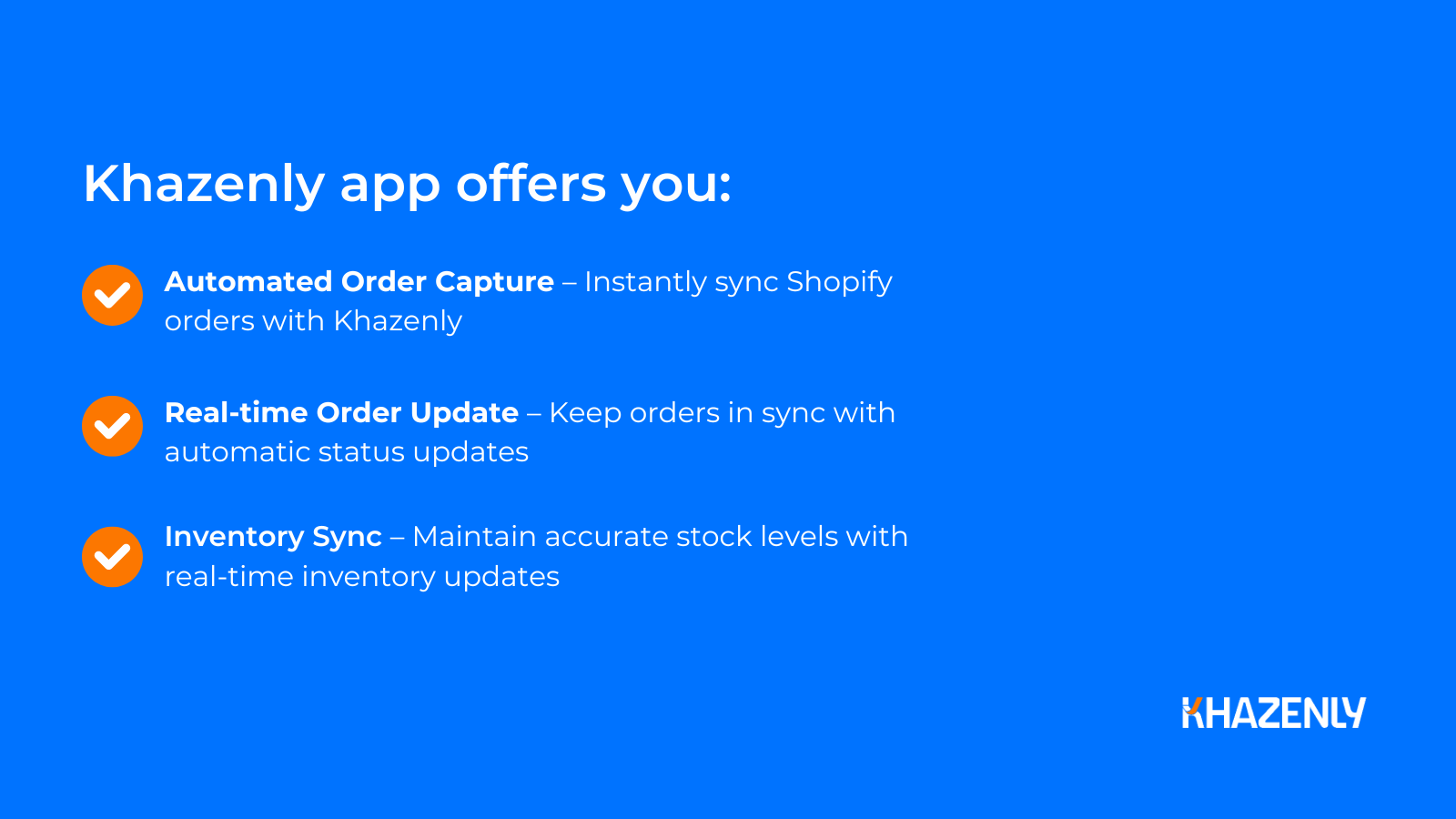 Khazenly app features list