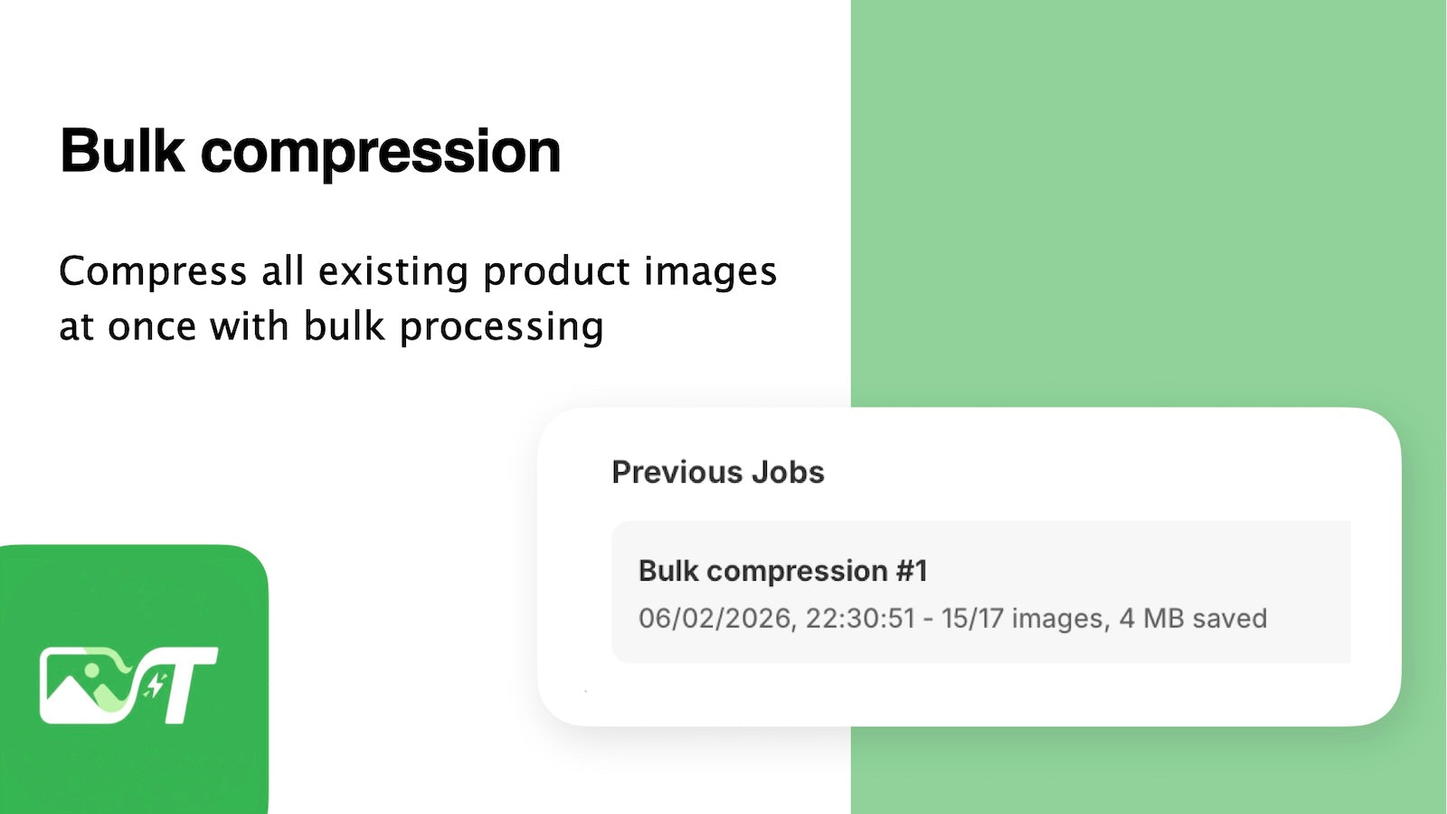 Compress existing images in bulk