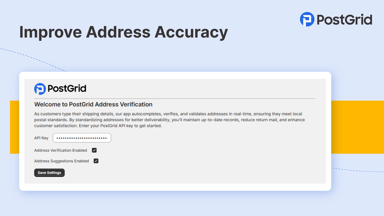 PostGrid Address Verification Setup