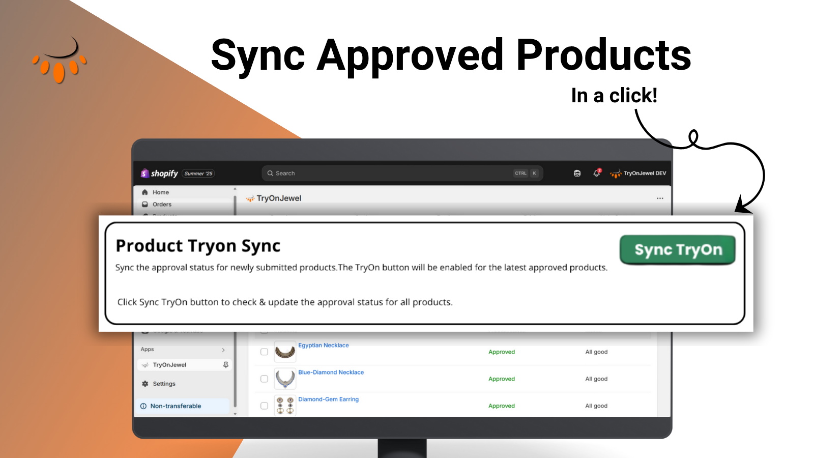 Sync approved products