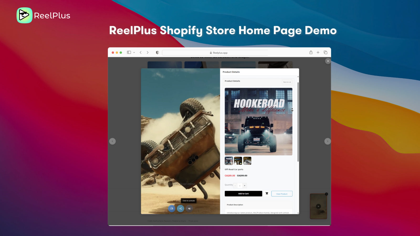 ReelPlus Modal Home page