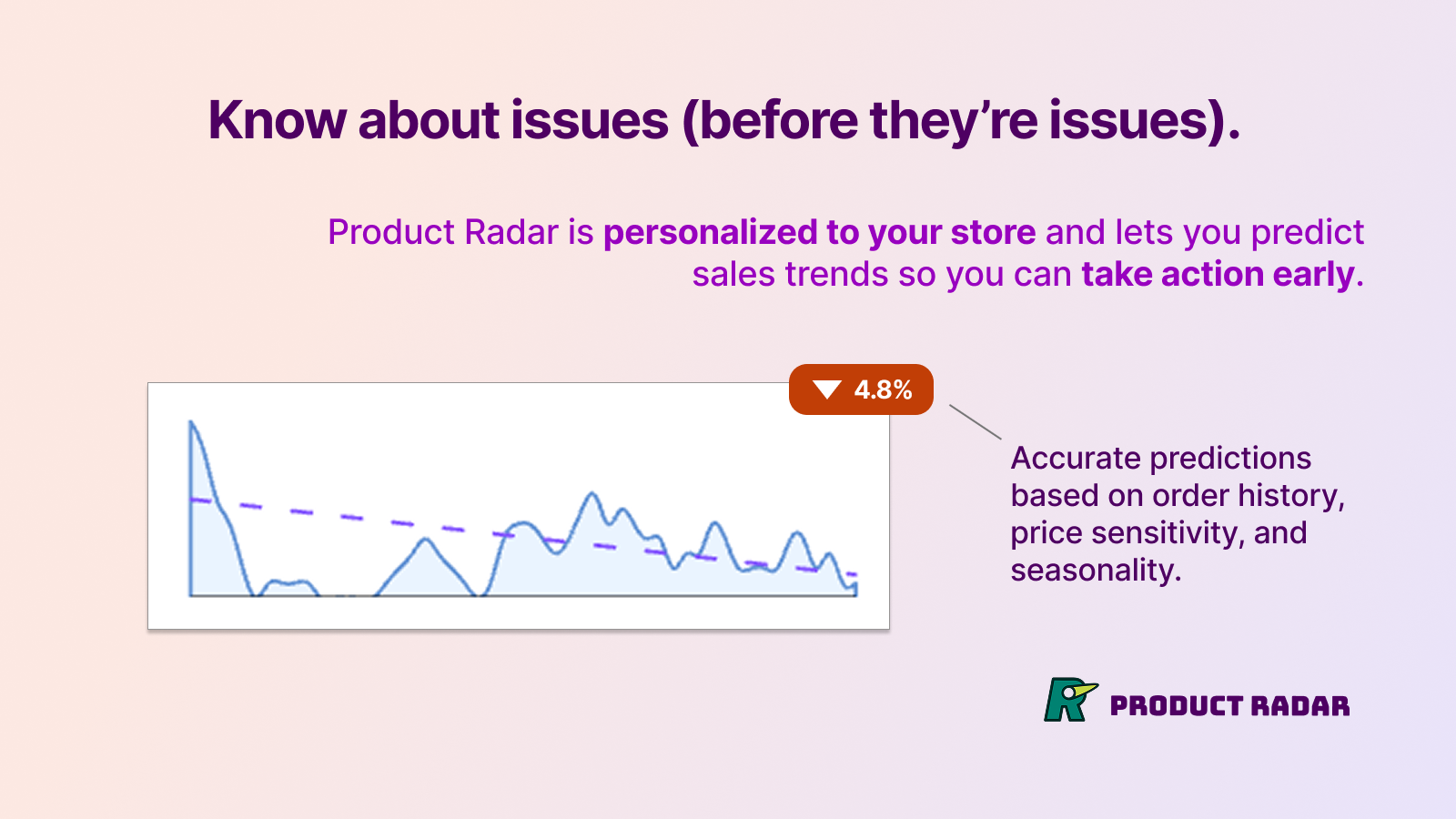 Advanced sales predictions for Shopify