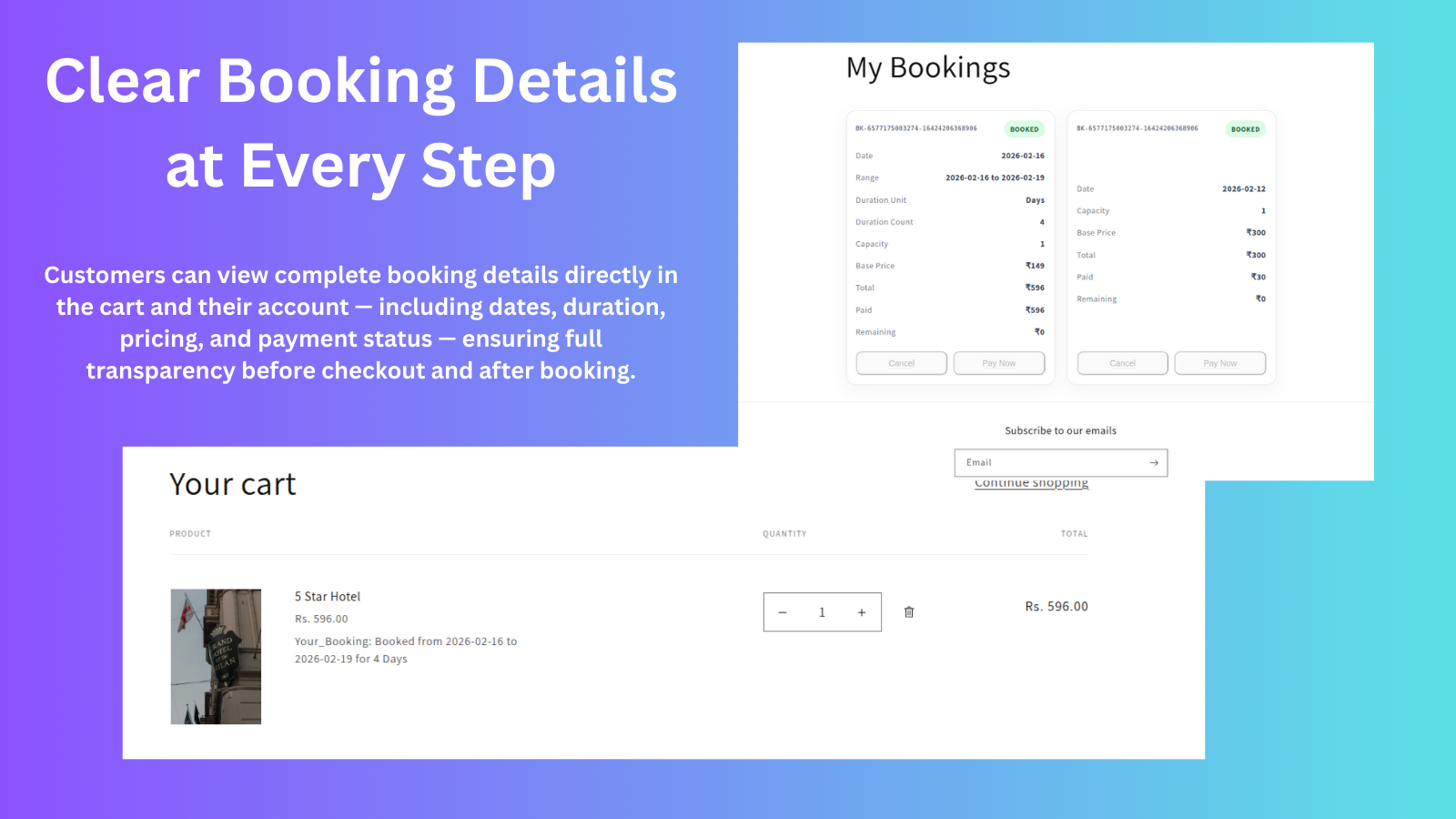 booking calendar 