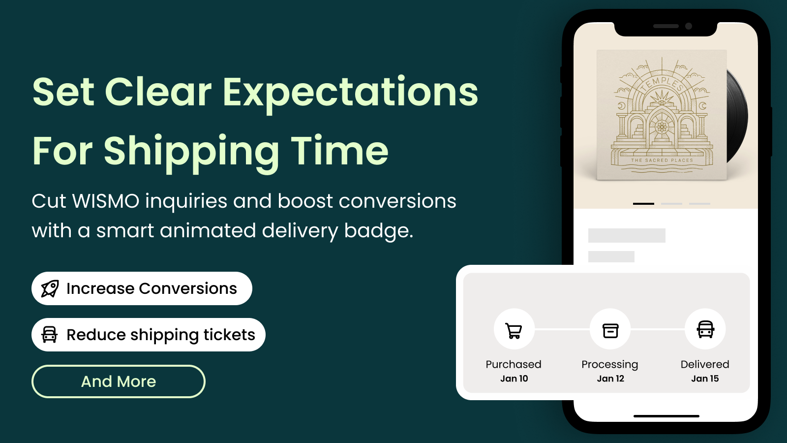 set clear expectations for shipping time