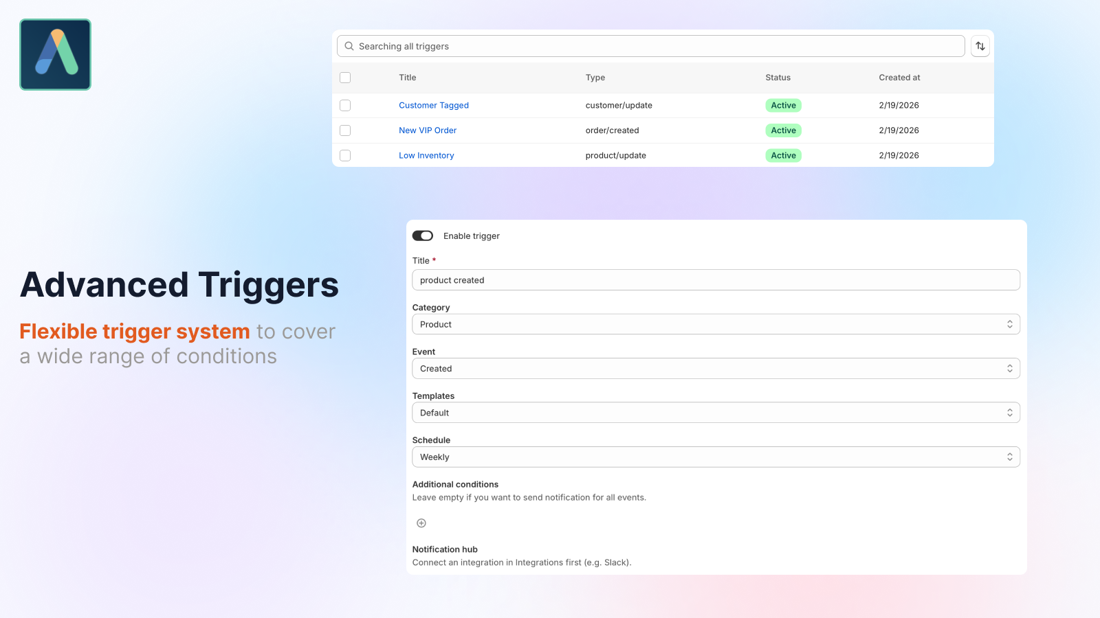 alius advanced triggers