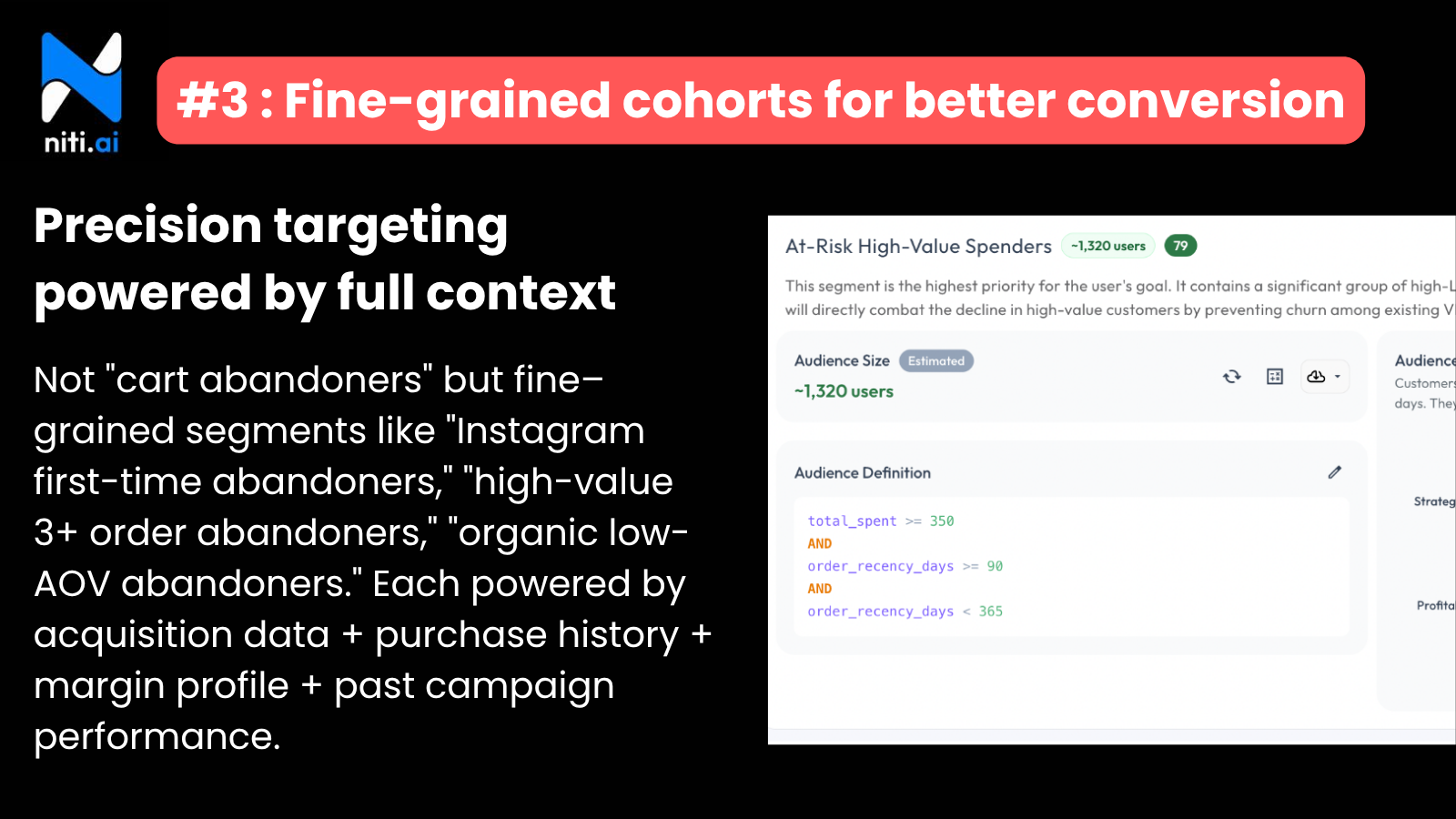 Right segment, right offer, right time