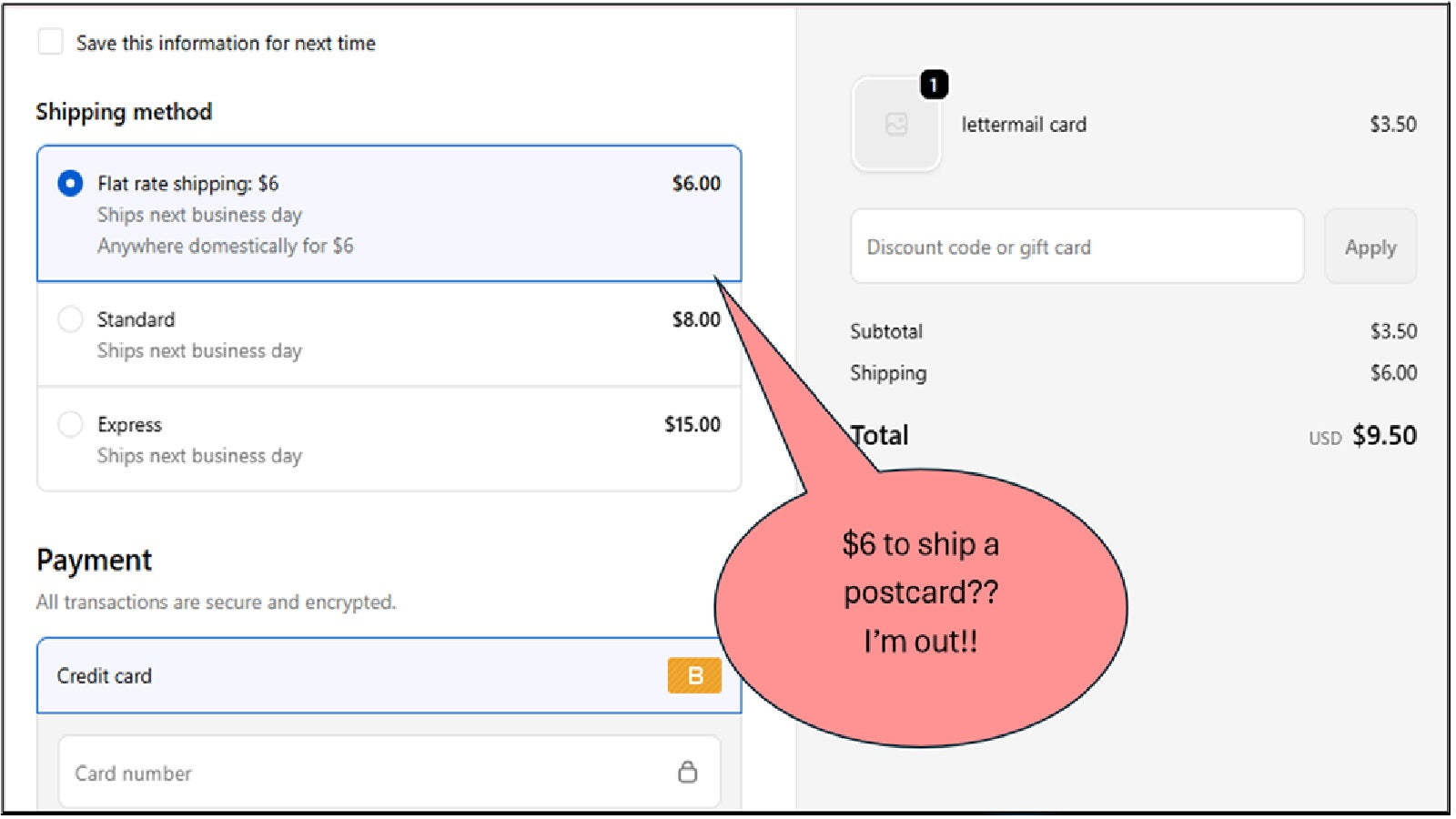 Lack of lettermail category --> excessive shipping costs