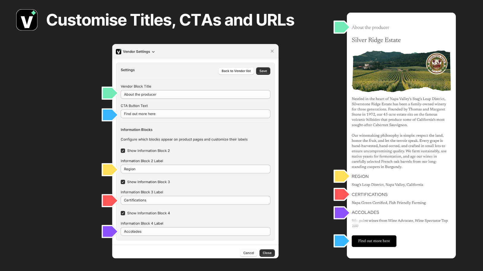 Customise titles and labels to fit your industry