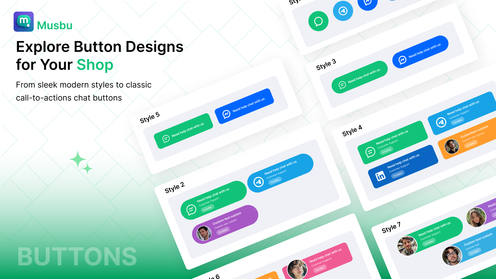 Increase sale with social chat button