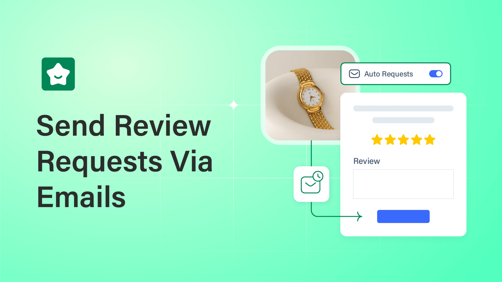 Auto send review requests at optimal times after purchase