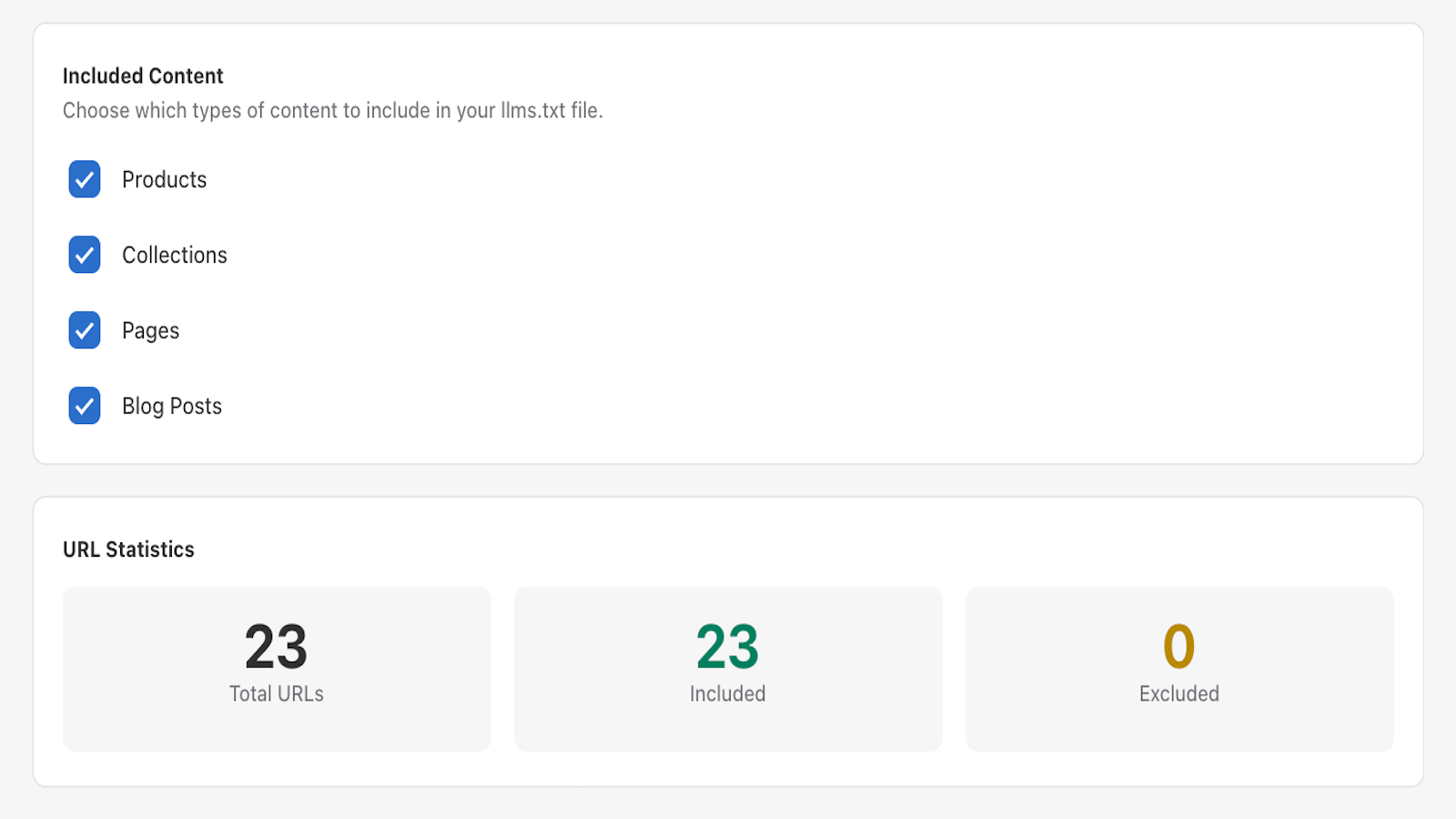 Customize the urls in your llms.txt