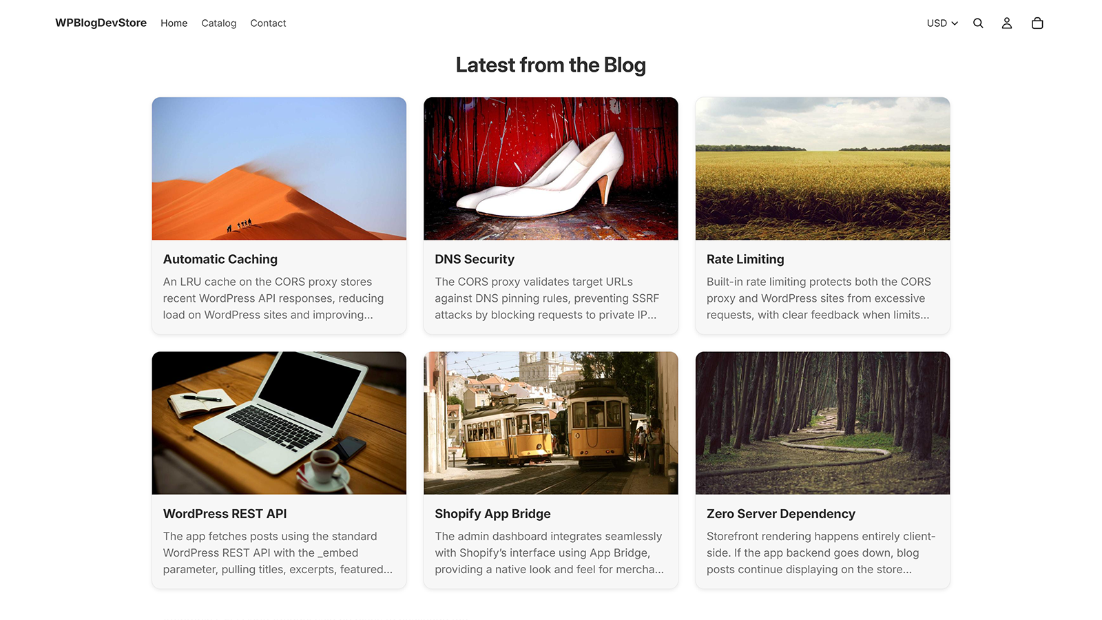Blog Posts Displayed Live (Grid Layout)