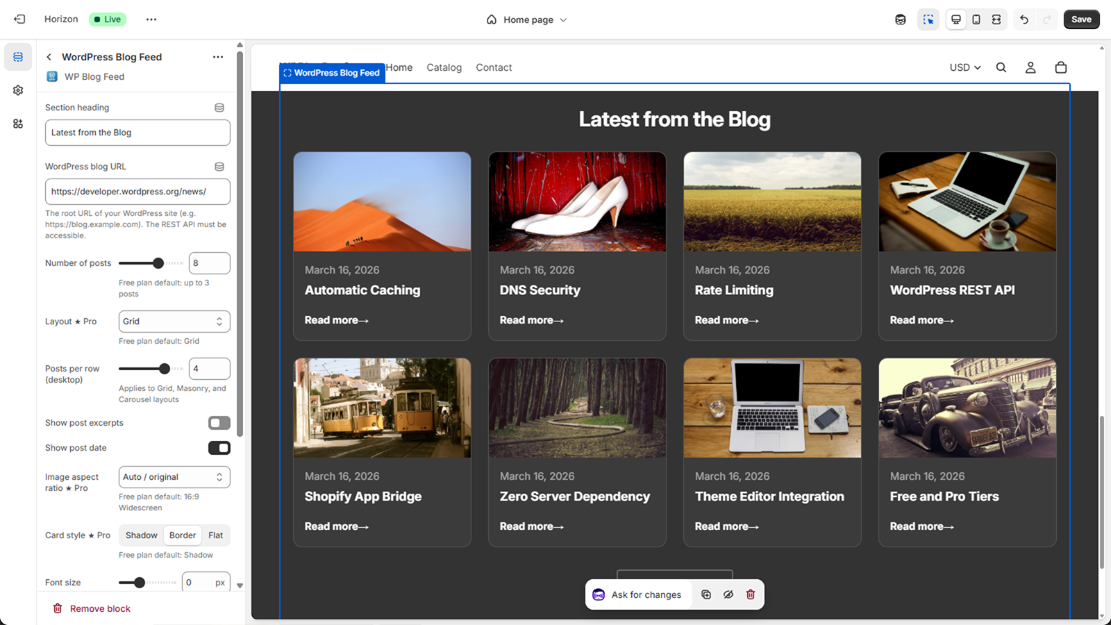 Configure in Theme Editor