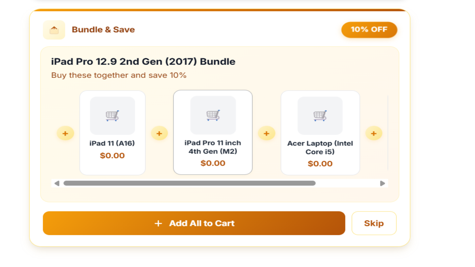 bundle store frontend