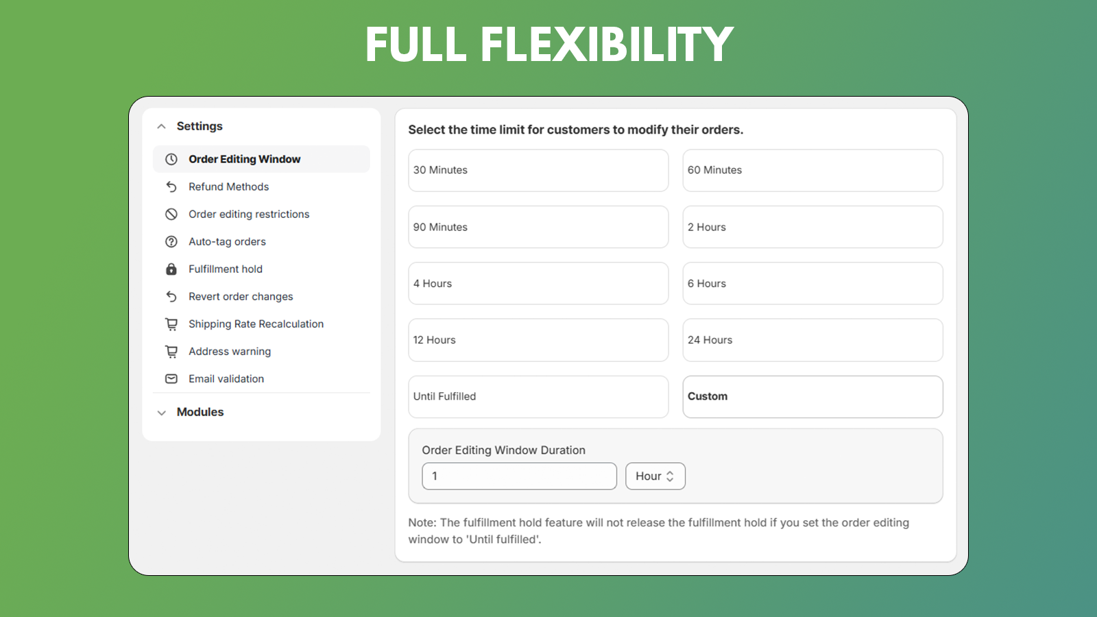 shopify order editing and editing order