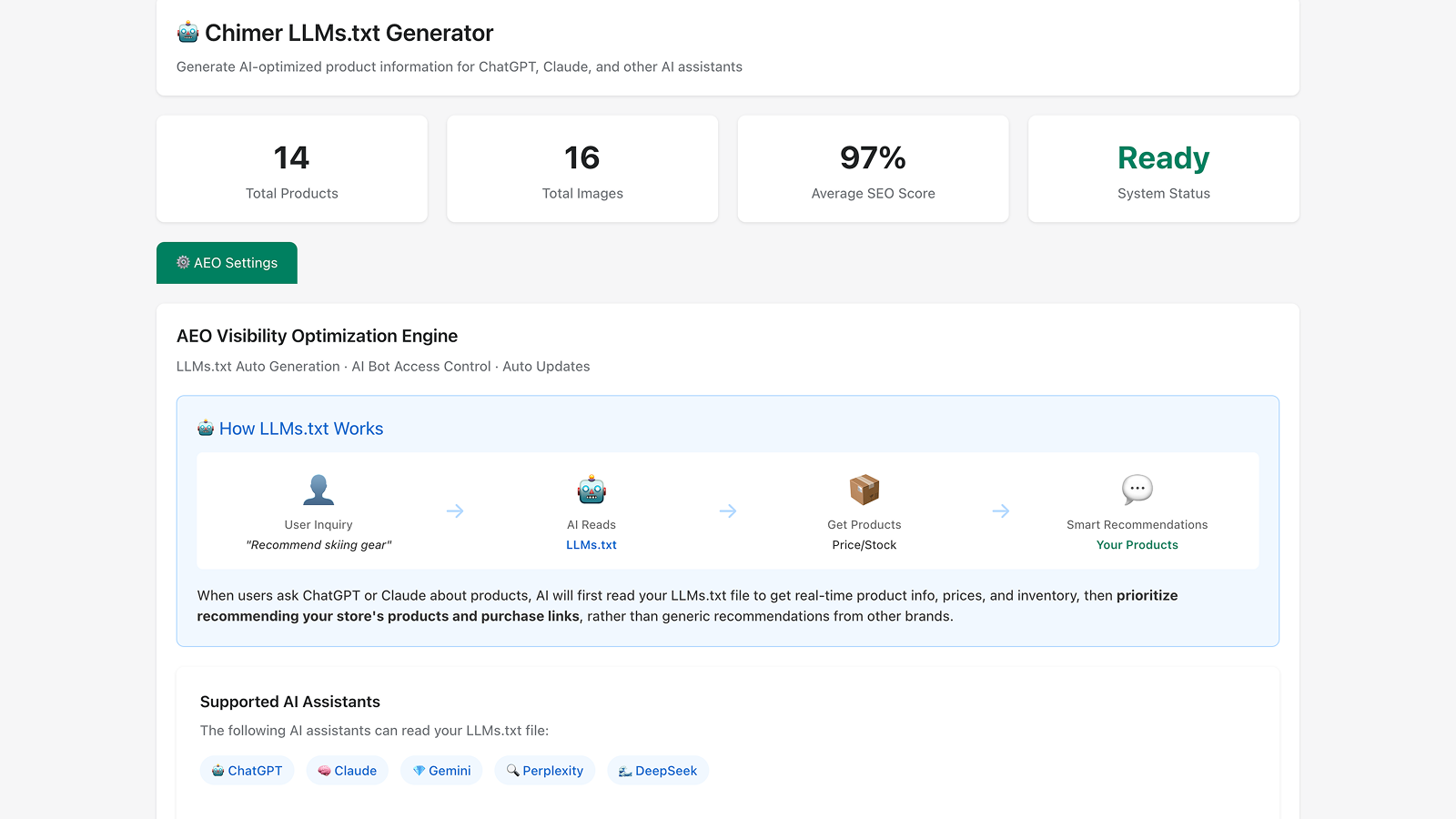 Support multiple mainstream models.