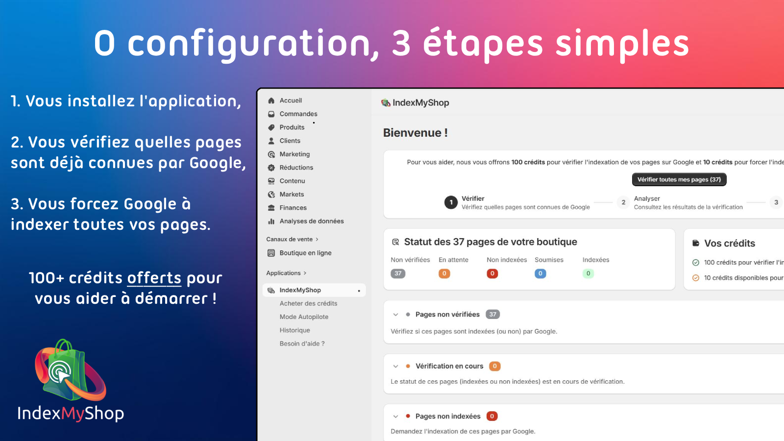 0 configuration, 3 étapes simples pour faire indéxer vos pages
