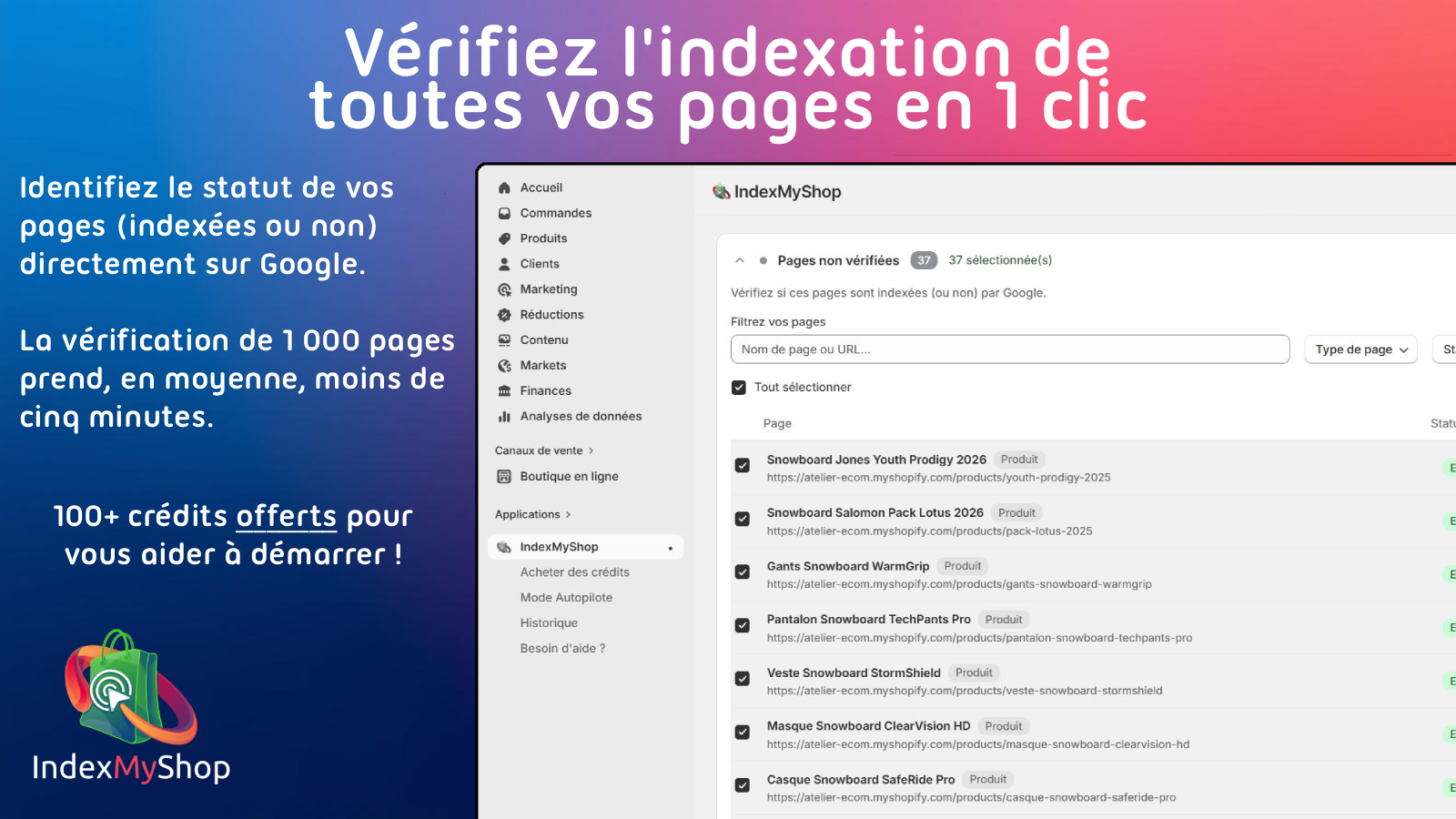 Vérifiez si toutes vos pages sont indexeés en un clic