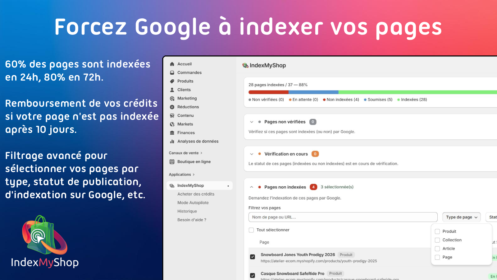 Forcez Goolge à indexer toutes vos pages en un clic