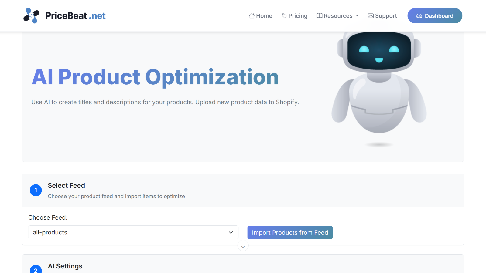 Bulk edit titles and descriptions with AI