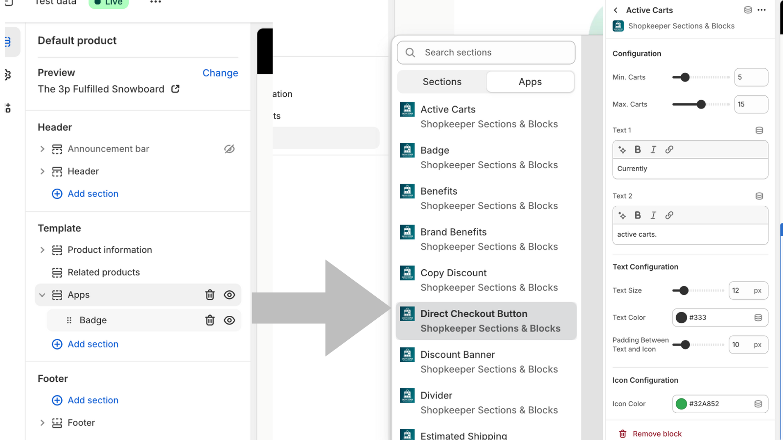 Setting Customization Page
