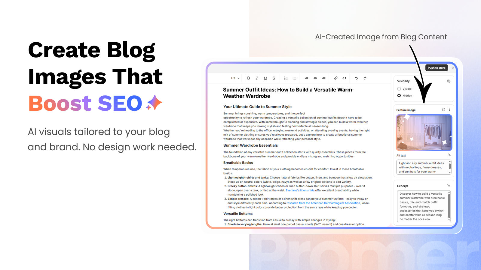 AI creates SEO-friendly blog images automatically