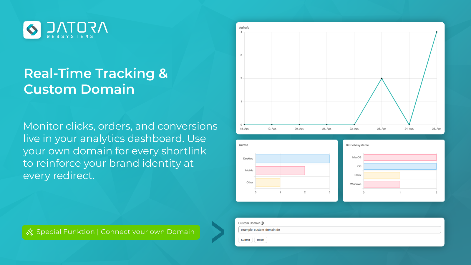 Real-Time Tracking & Custom Domain
