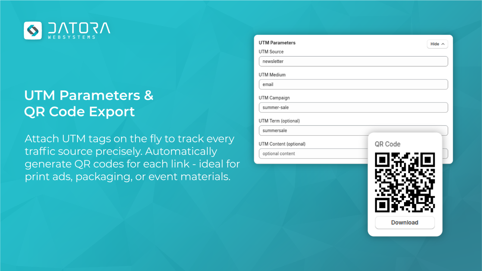 UTM Parameters & QR Code Export
