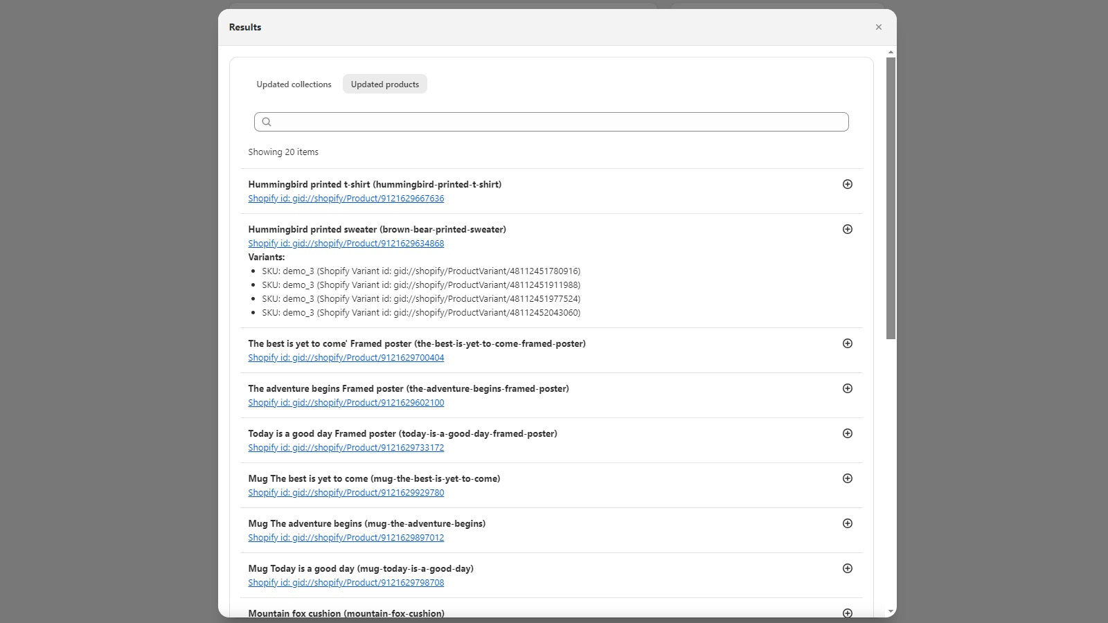 Visualize the results of the migration.