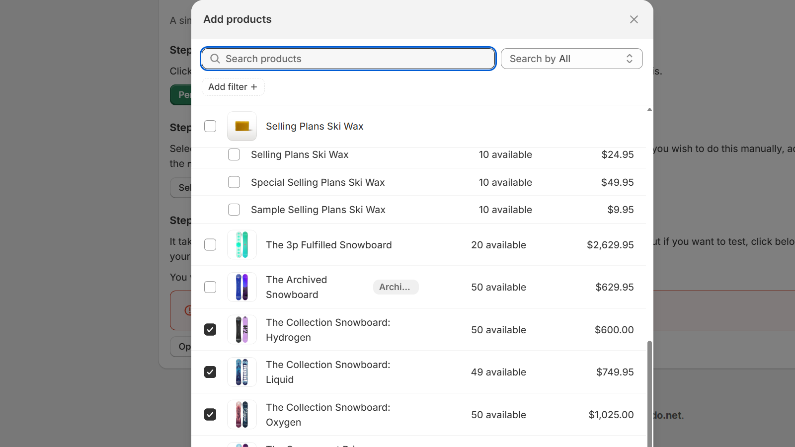 Adding discount protection to products