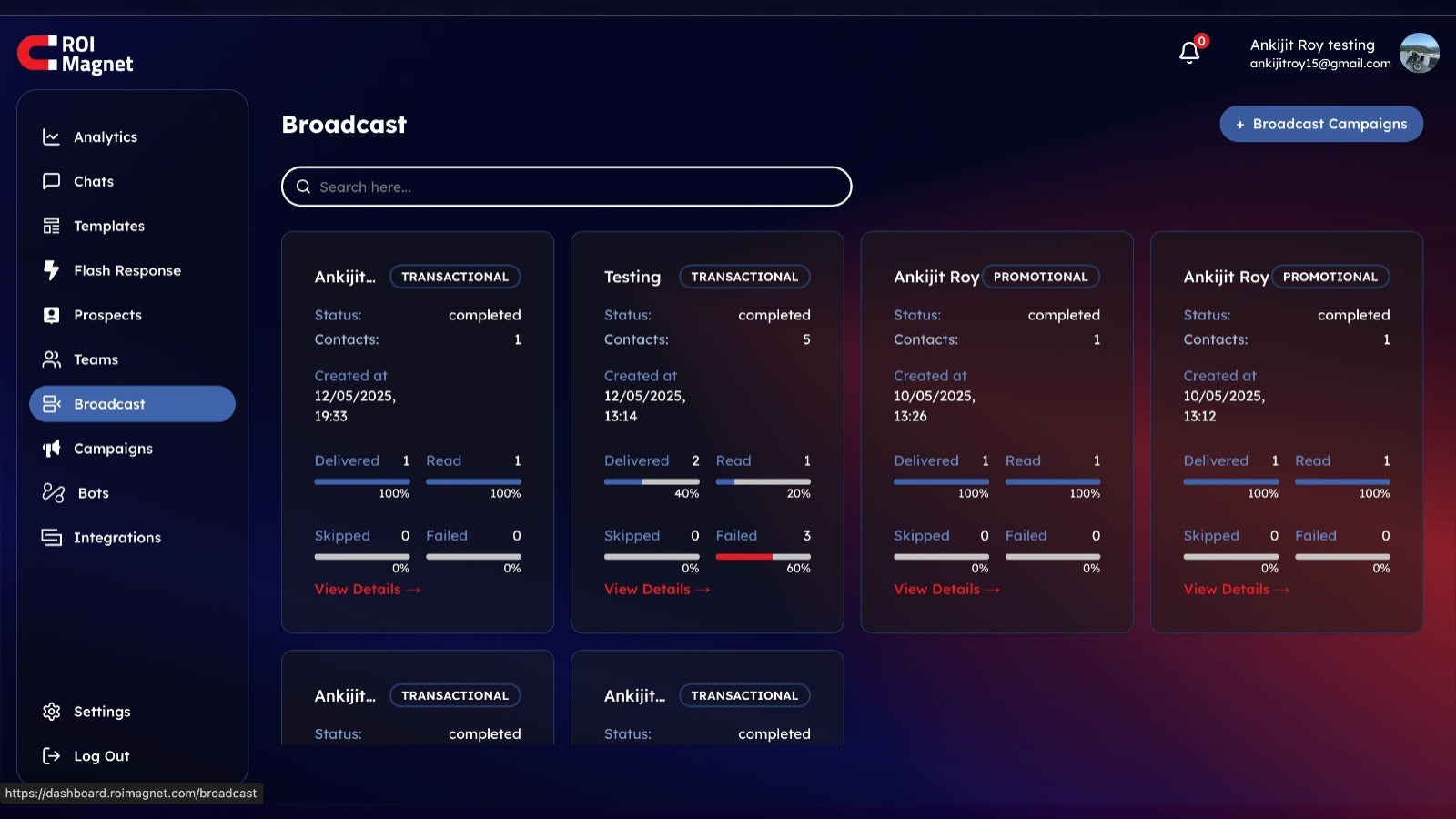 Broadcast To Your Customers