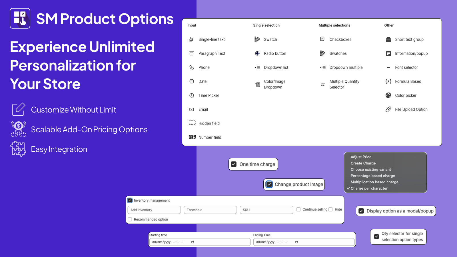 SM Product Options – Customize Your Store Without Limits