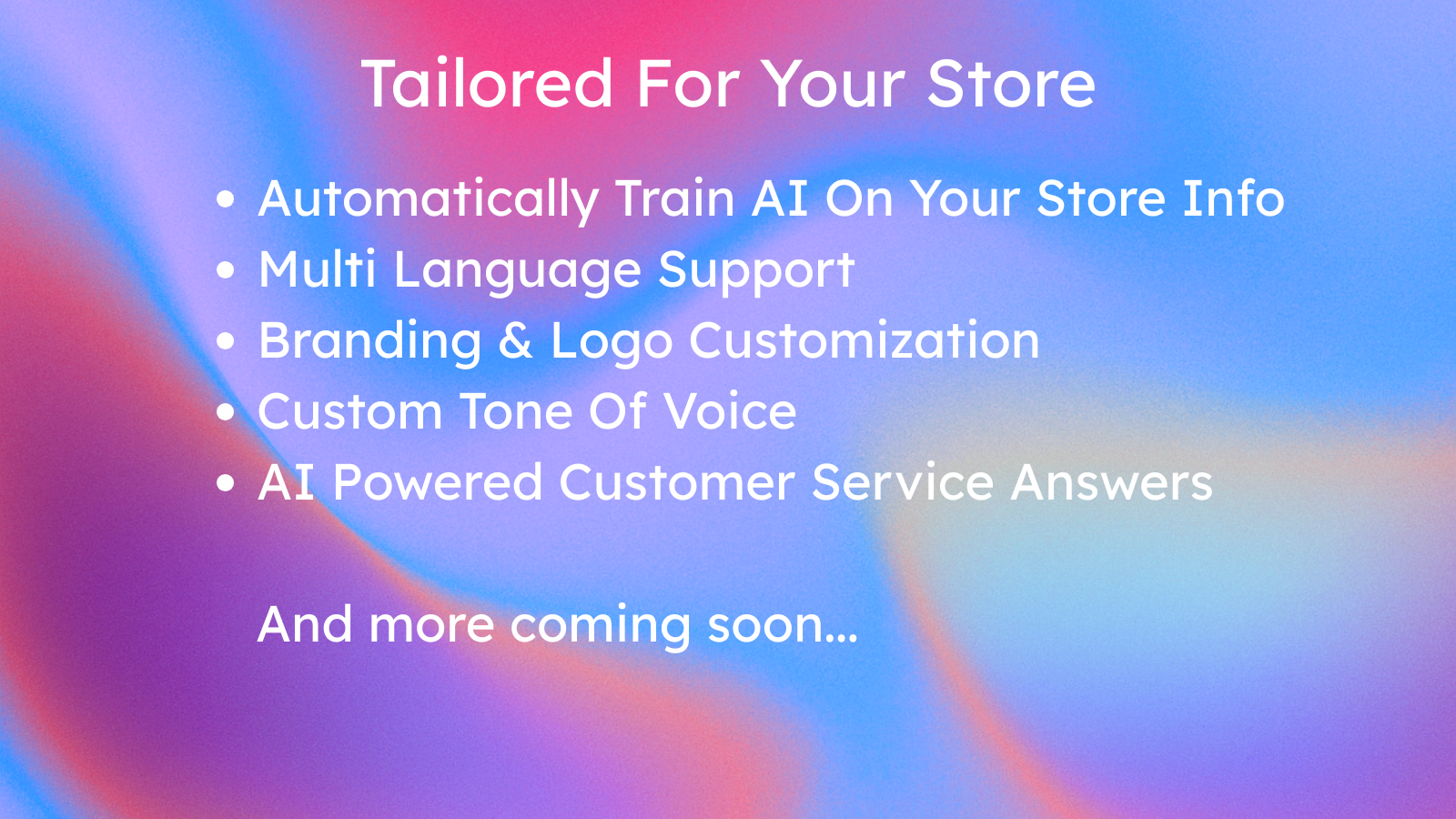 Tons Of Customization Options