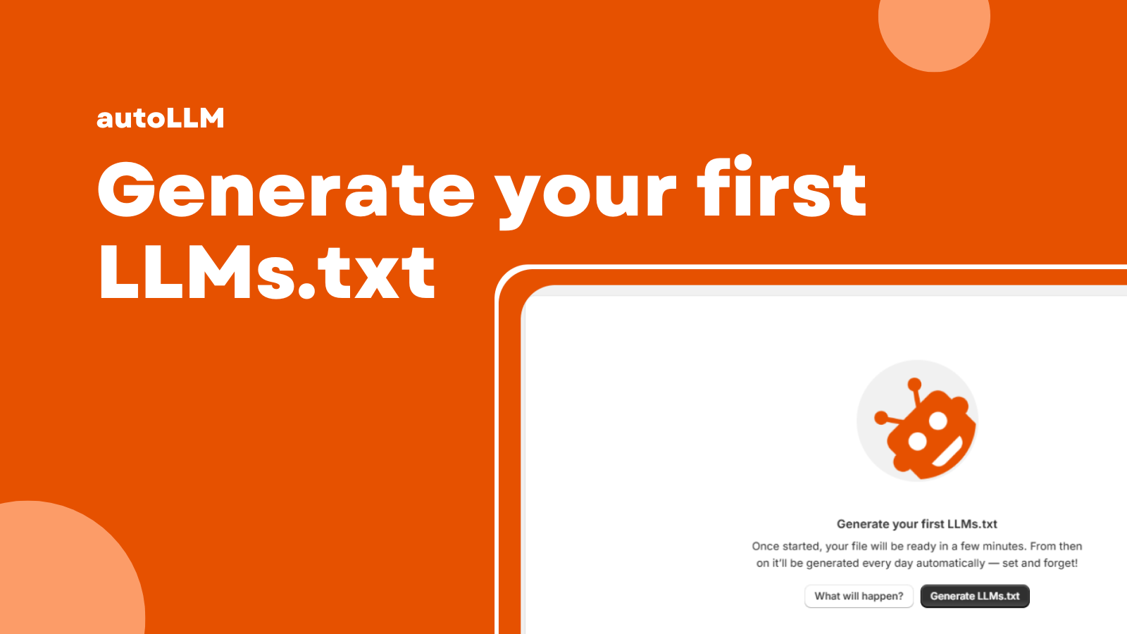 Generate first LLMs.txt file in Shopify admin