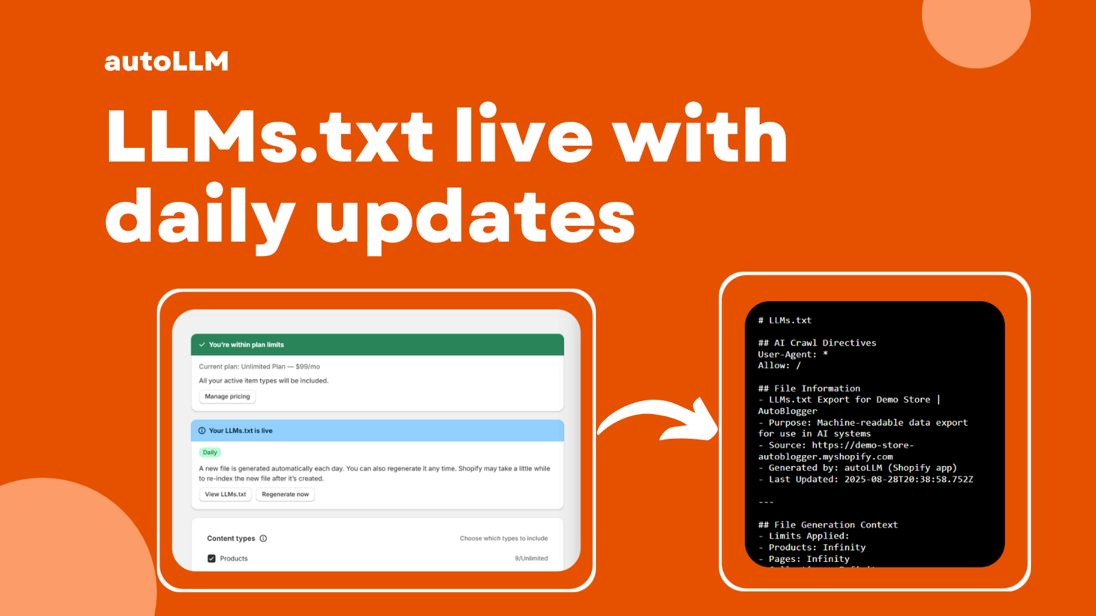 LLMs.txt file live with daily automation enabled