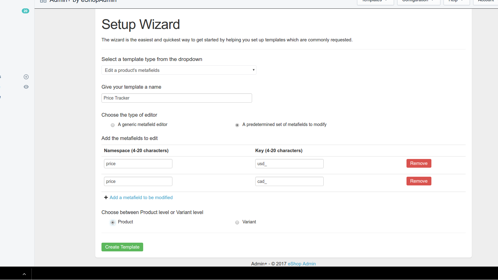 Setup Wizard