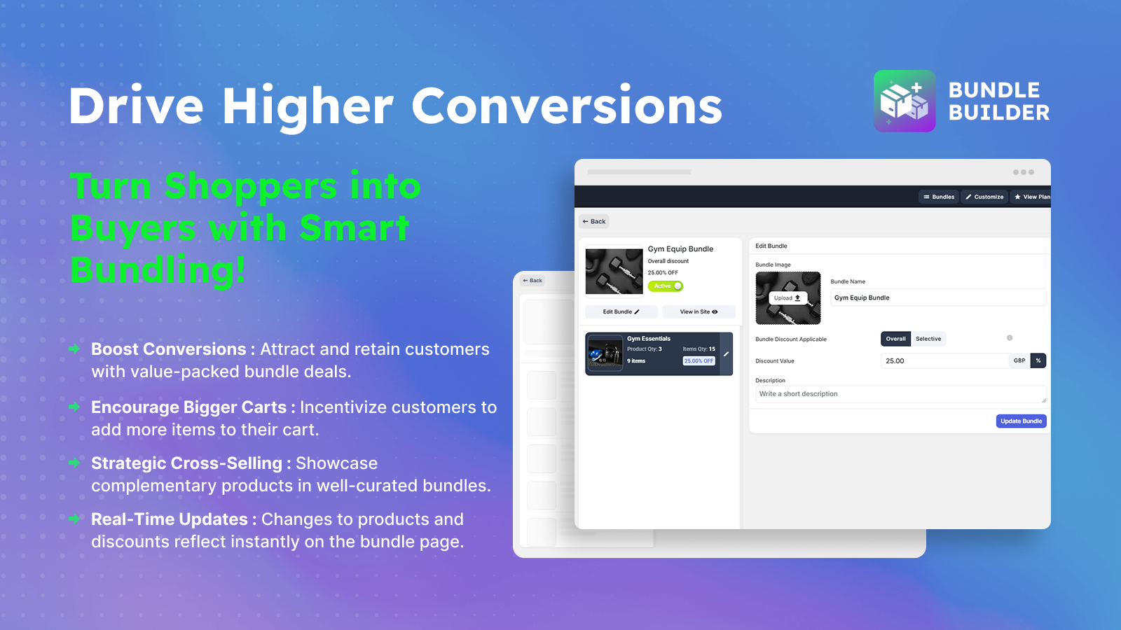 Drive Conversions – Attract buyers with strategic product bundle